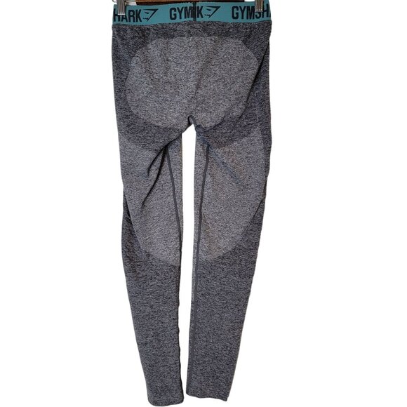 Gymshark Dry Workout Leggings Size Medium Women's Gray Heathered Full Length - Picture 3 of 5